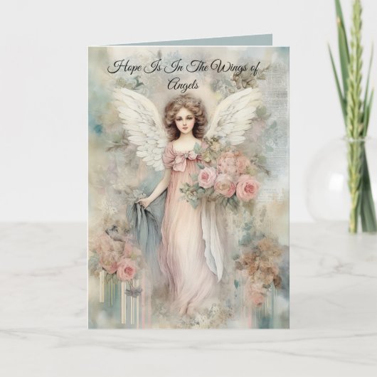 Vintager Angel Karte (Vorderseite)