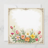 Vintager Angel Ostern Grußkarte Feiertagskarte (Rückseite)