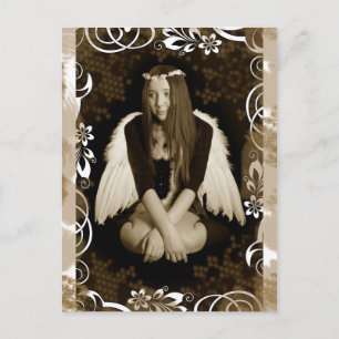 Vintager Angel Postkarte