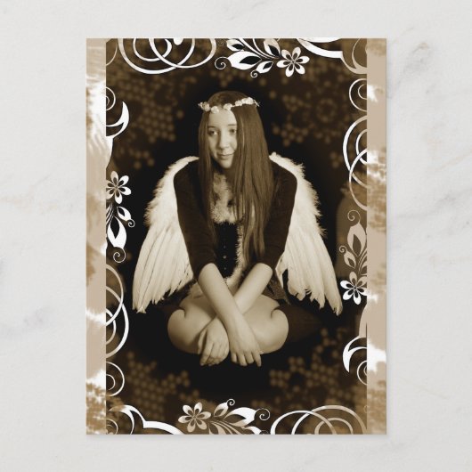 Vintager Angel Postkarte (Vorderseite)