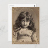 Vintager Angel Postkarte (Vorne/Hinten)