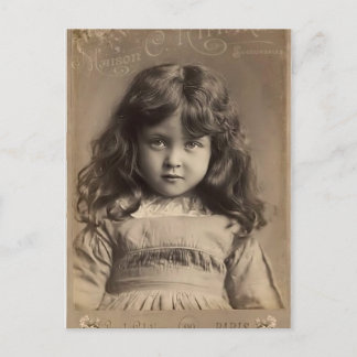 Vintager Angel Postkarte