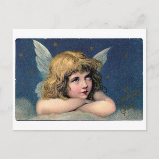 Vintager Angel Postkarte (Vorderseite)