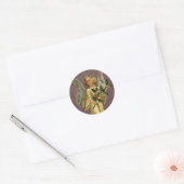 Vintager Angel Runder Aufkleber (Umschlag)
