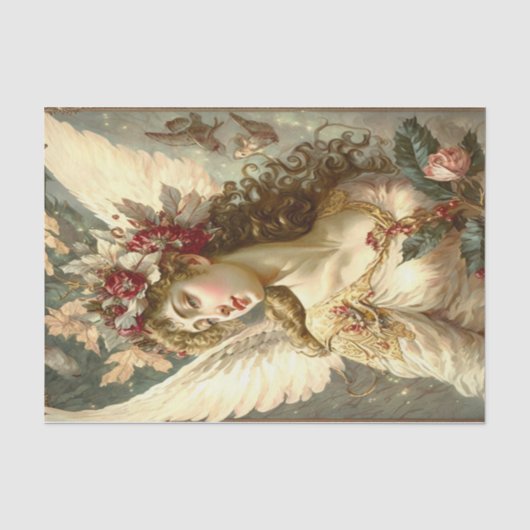 Vintager Angel Seidenpapier (Vorderseite)