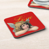 Vintager Angel Untersetzer (Linke Seite)