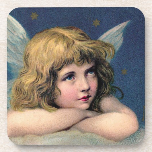 Vintager Angel Untersetzer (Vorderseite)