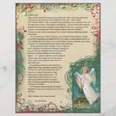 Vintager Angel-Weihnachtsbrief (Vorderseite)