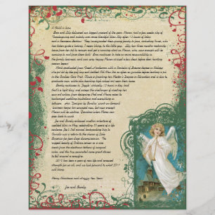 Vintager Angel-Weihnachtsbrief