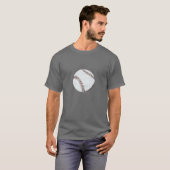 Vintager angeredeter Basebalball-T - Shirt (Vorne ganz)