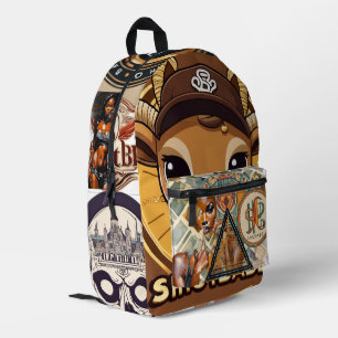 Vintager Angesagt-Hop-Druckknopfdruck - Rucksack