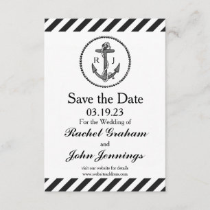Vintager Anker - 3x5 Save the Date
