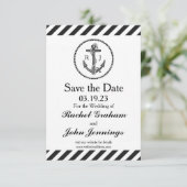 Vintager Anker - 3x5 Save the Date (Stehend Vorderseite)