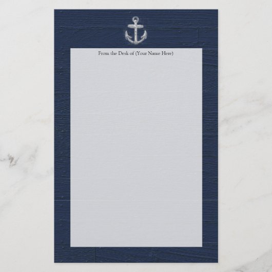 Vintager Anker Briefpapier (Vorderseite)