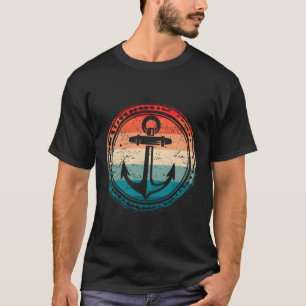 Vintager Anker für Wasserfahrzeuge T-Shirt