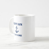 Vintager Anker Name oder Schiffsname Kaffeetasse (Vorderseite Links)