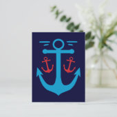 Vintager Anker Postkarte (Stehend Vorderseite)