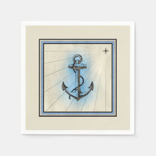 Vintager Anker Standard Cocktail Papier Napkin Serviette