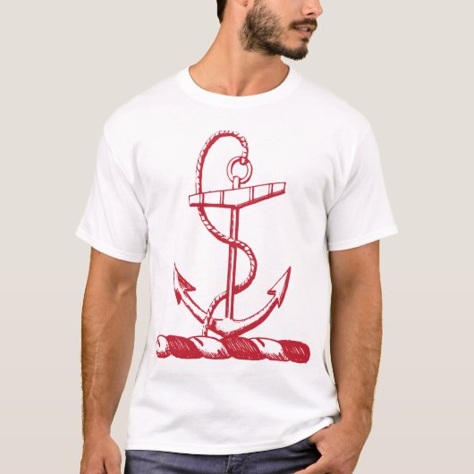 Vintager Anker T-Shirt (Vorderseite)