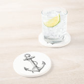 Vintager Anker-Untersetzer Sandstein Untersetzer (Seite)