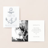 Vintager Anker Wasserhochzeit Folienkarte (Anzeige)