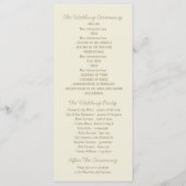 Vintager Anker Zickzack Hochzeitsprogramme Programm (Rückseite)