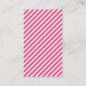 Vintager Ankerwinkel in heiß rosa Visitenkarte (Rückseite)