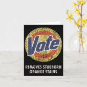 Vintager Anti-Trump-Votum-Detergent-Spaß Karte (Gelbe Blume)