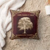 Vintager antiker Blick-Jahrestag personalisiert Kissen (Decke)