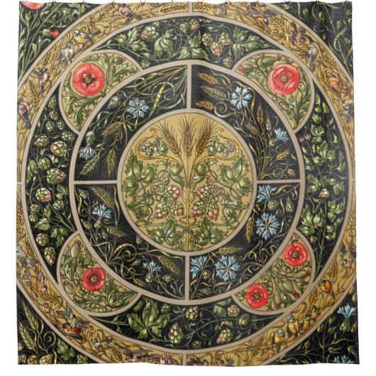 Vintager antiker Design-1-Duschvorhang Duschvorhang (Vorderseite)