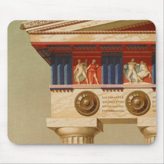 Vintager antiker griechischer alter Doric Tempel Mousepad