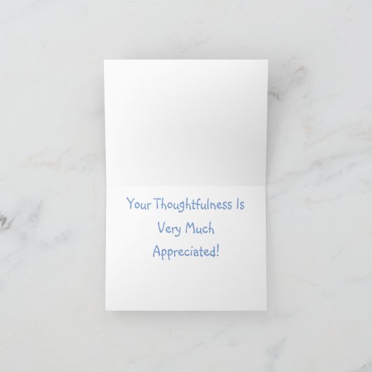 Vintager antiker LKW Dankeskarte (Innenseite)