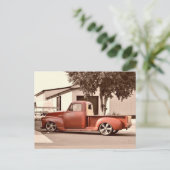 Vintager antiker LKW Postkarte (Stehend Vorderseite)
