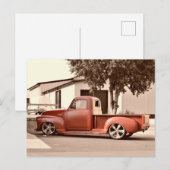 Vintager antiker LKW Postkarte (Vorne/Hinten)