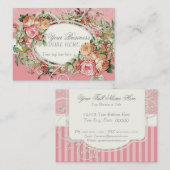 Vintager antiker Rosen-Blumenblumenstrauß-moderner Visitenkarte (Vorne/Hinten)