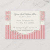 Vintager antiker Rosen-Blumenblumenstrauß-moderner Visitenkarte (Rückseite)