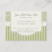 Vintager antiker Rosen-Blumenblumenstrauß-moderner Visitenkarte (Rückseite)