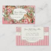 Vintager antiker Rosen-Blumenblumenstrauß-moderner Visitenkarte (Vorne/Hinten)