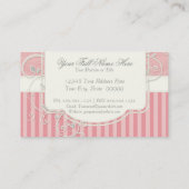 Vintager antiker Rosen-Blumenblumenstrauß-moderner Visitenkarte (Rückseite)