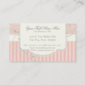 Vintager antiker Rosen-Blumenblumenstrauß-moderner Visitenkarte (Rückseite)