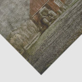 Vintager antiker Rustikaler altroter Texturenstall Seidenpapier (Ausschnitt)