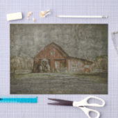 Vintager antiker Rustikaler altroter Texturenstall Seidenpapier (Handwerk)