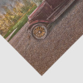 Vintager antiker Rustikaler brauner Wagen Seidenpapier (Ausschnitt)