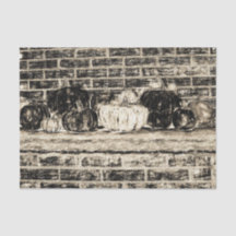 Vintager antiker Sepia Herbstkürbis Ziegel