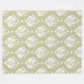 Vintager antiker Stil - nahtloses Muster 5 Fleecedecke (Vorderseite (Horizontal))