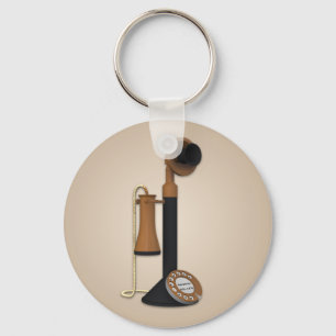 Vintager antiker Telefon-Schlüsselanhänger Schlüsselanhänger