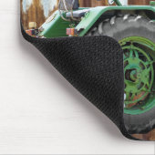 Vintager antiker Traktor, gewellter Vintager Zinn Mousepad (Ecke)