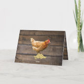 Vintager antiker Traktor Weihnachten Karte (Rückseite)