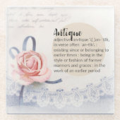 Vintager antiker Untersetzer (Vorderseite)