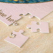 Vintager antiker Valentinstag, Engel im Herzen Puzzle (Seite)